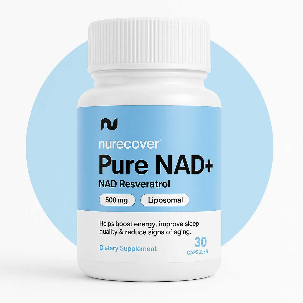 Nurecover® Pure NAD+ with Resveratrol 500mg Capsules